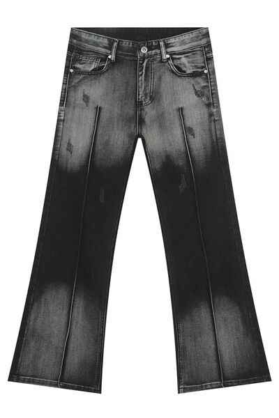 Pocketed High Waist Jeans - Damned Threads